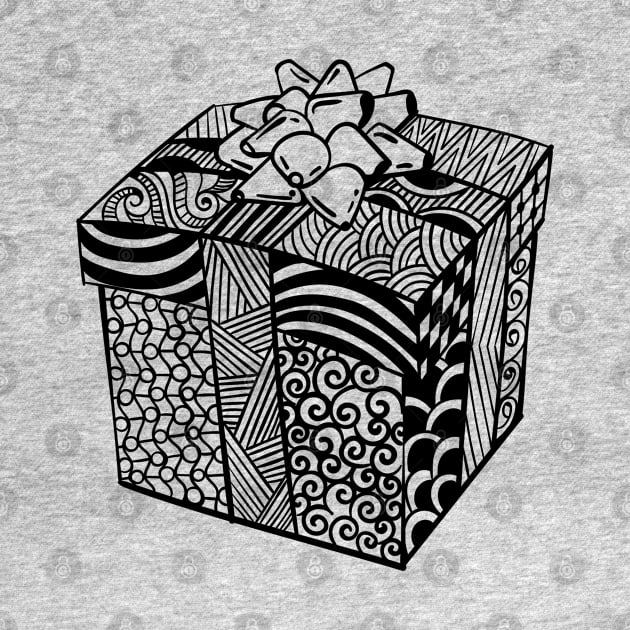 Christmas Present Zentangle by holidaystore